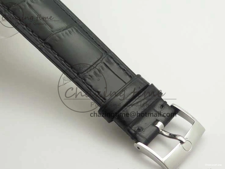 0227 FashionForward De Ville SS MK 1:1 Best Edition White Dial SS Markers On Leather Strap Miyota 9015 V 8077